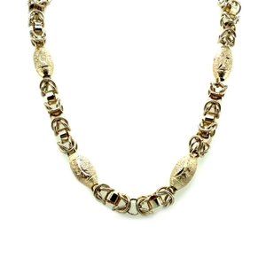 Fancy Link Sterling Silver Necklace 19"